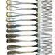 Silver metal cutlery set