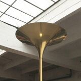 Vintage German floor lamp in Hollywood Regency style made of brass by Doria Leuchten, 1970s.