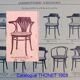 Thonet No.23 desk seated open wood 1910