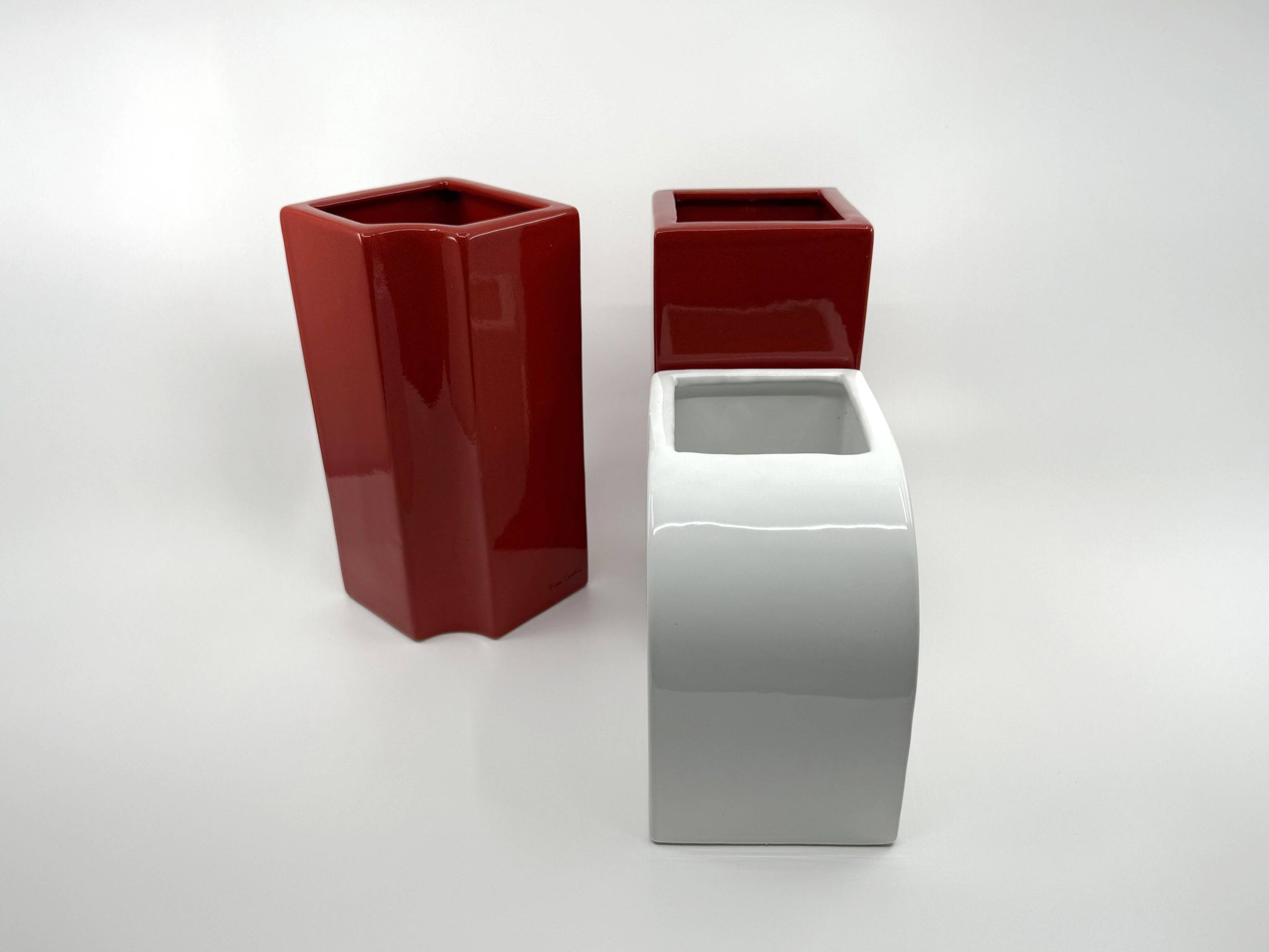 Very rare set of 3 ceramic vases • Pierre Cardin • Circa 1968