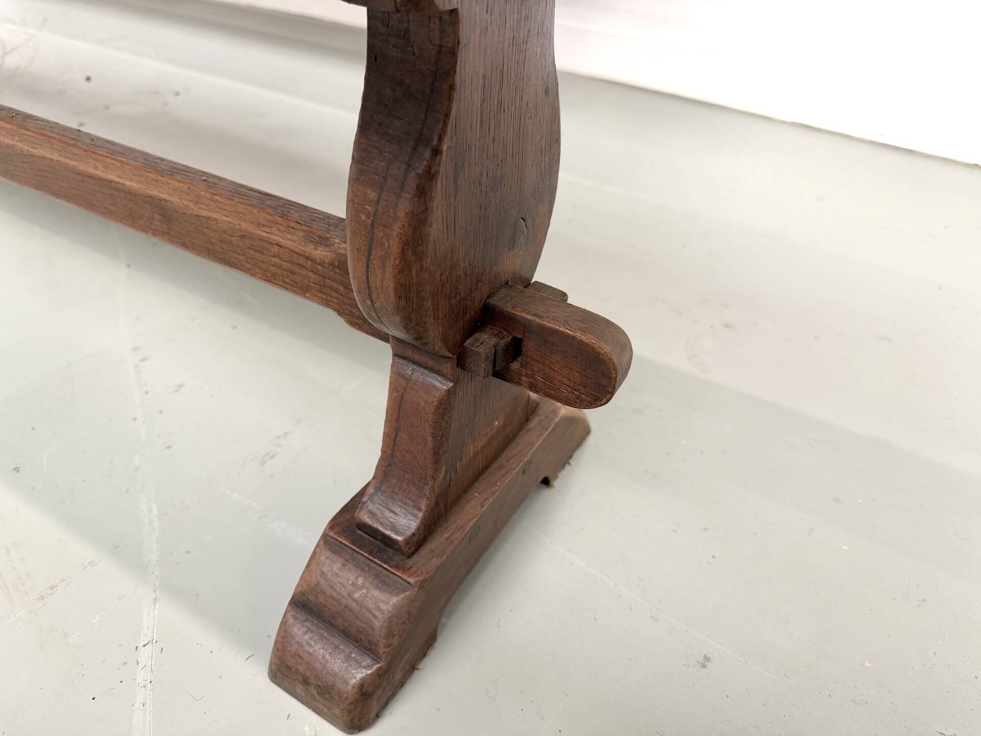 Pair of Solid Oak Farm Benches