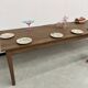 Table de ferme "Dark Brown" en chêne massif 300 X 90 cm