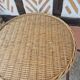 Vintage rattan wicker coffee table
