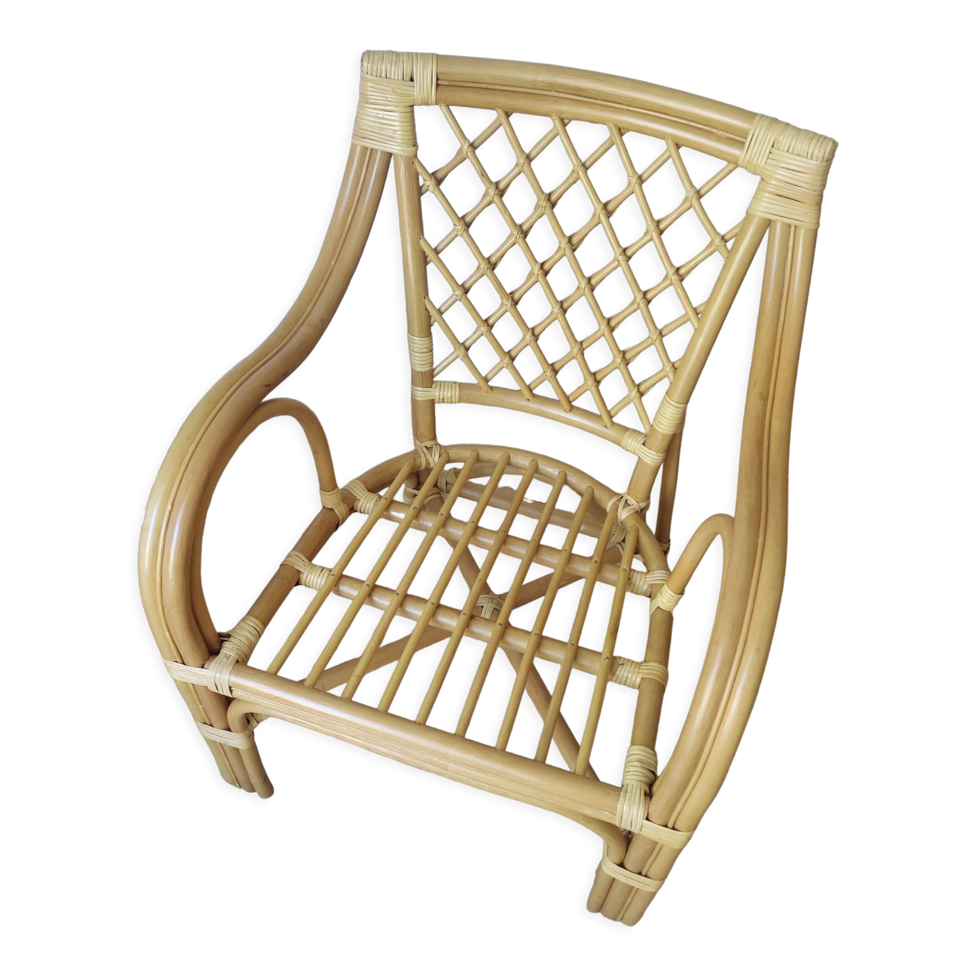 Rattan armchair