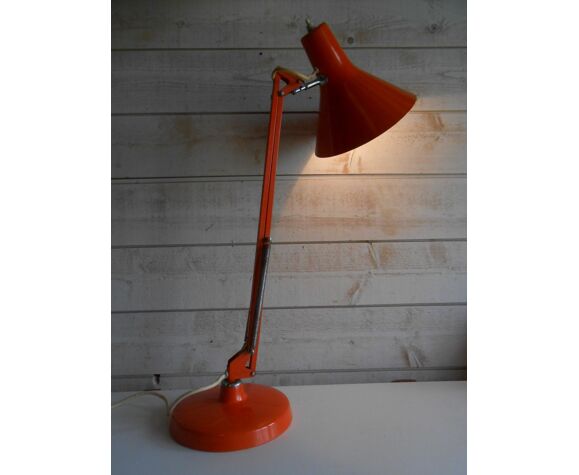 Vintage orange Luxo desk lamp | Selency