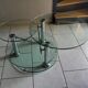 Vintage 80s 3-tier removable tempered glass coffee table