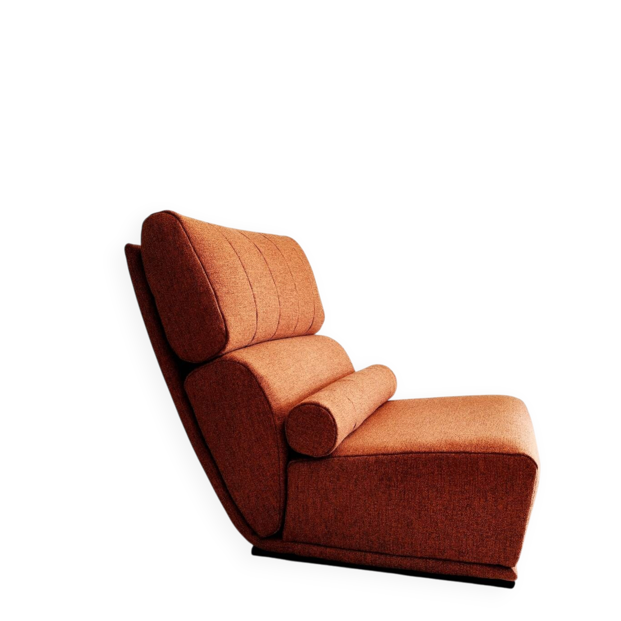 Fauteuil années 70 retapissé
