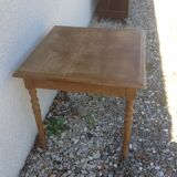 Square solid oak table