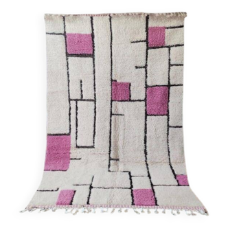 Natural wool rug, size 100 x 200 cm