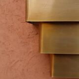 Large art deco brass wall light