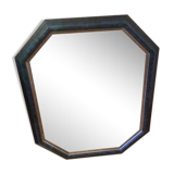 Octagonal brown mirror  80x65cm