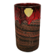 Vase with run-glaze, Denmark, 1970s. Made by Ernst Faxe