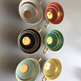 6 vintage coffee cups 50 60