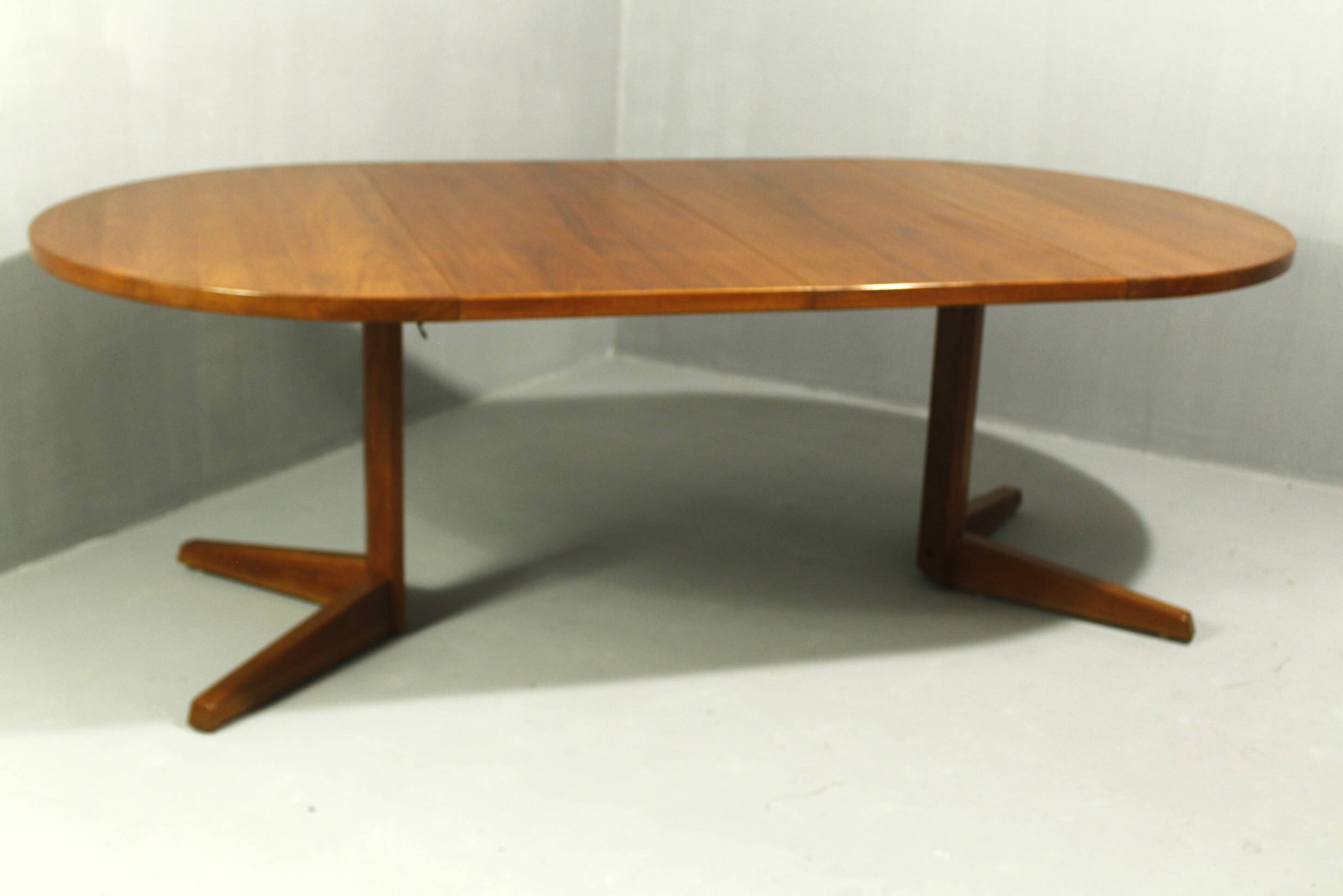 Table à manger extensible danoise en teck, années 1980