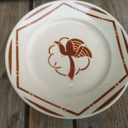 4 flat plates old ceramics from Badonviller collection paradis