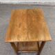 Vintage bar side table with wheels, Art Deco walnut, 1960.