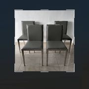Lot 4 chaises cuir par baakal & ross