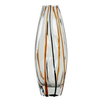 Glass vase, Danish design, 1970s, production: Denmark