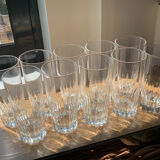 10 glasses appetizers soda