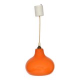 Suspension in orange opaline from the 1960s.