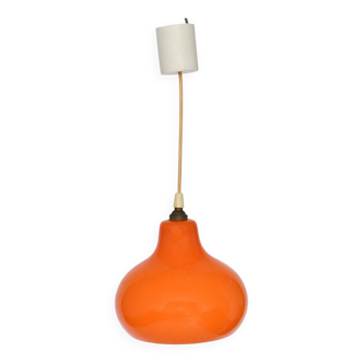 Suspension in orange opaline from the 1960s.