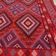 Red Berber kilim rug 140x185cm