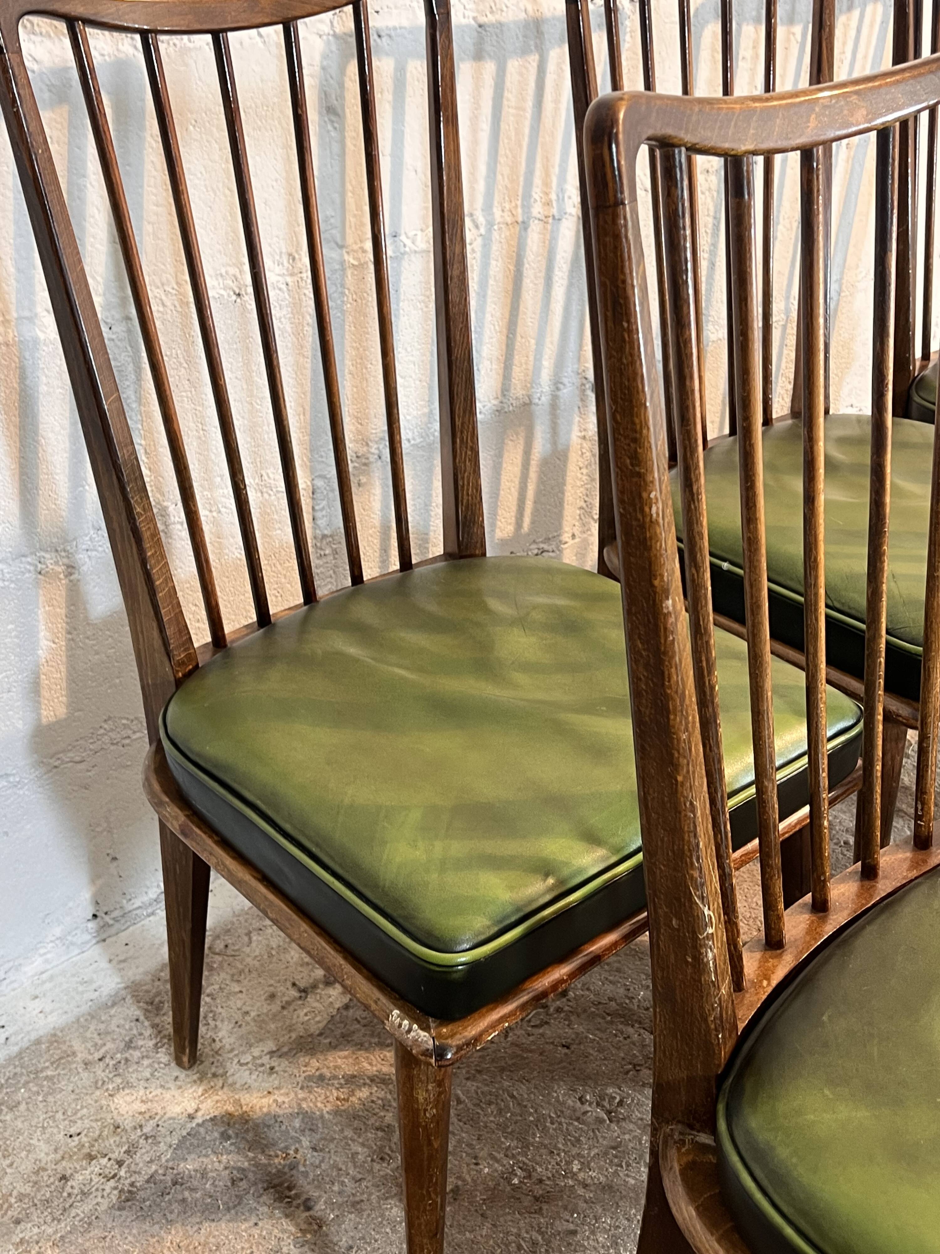 Dining room chairs, Charles Ramos 1950s