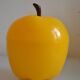 Vintage yellow apple ice bucket or ice cubes 1970 70's