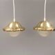 Two very beautiful and original ‘Bubi’ pendant lamps, Denmark, 1960s.