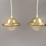 Two very beautiful and original ‘Bubi’ pendant lamps, Denmark, 1960s.