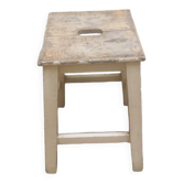 Vintage wooden workshop stool