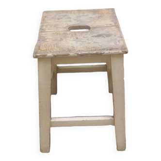 Vintage wooden workshop stool