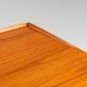 Peter Lovig free standing writing desk in teak Denmark 1960