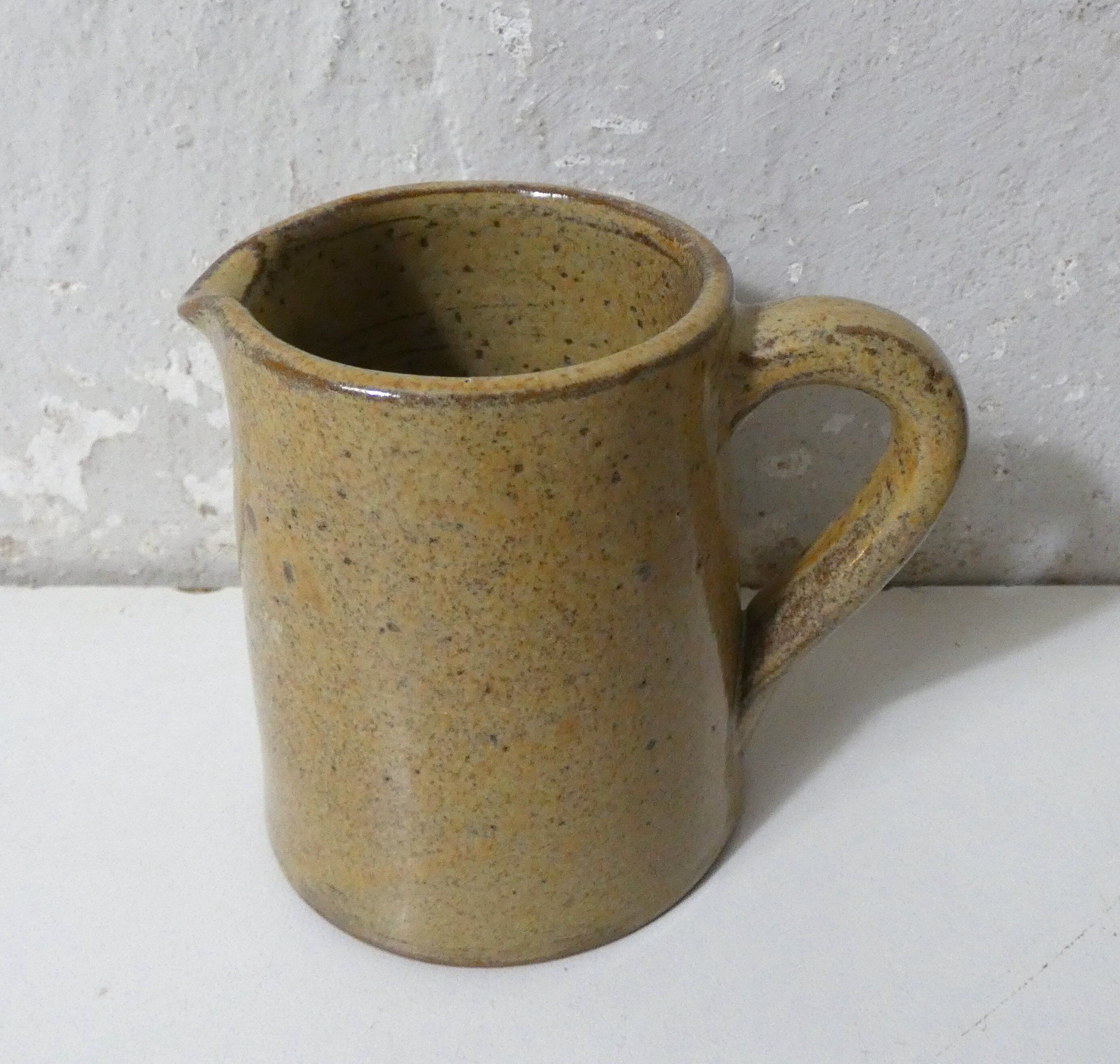 vintage stoneware cream jug