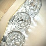 Set of 7 crystal liqueur/shooter glasses