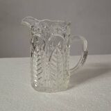 Moulded glass cream pot