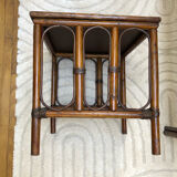 Rattan dressing table with her stool