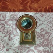 Art Deco brass candle holder