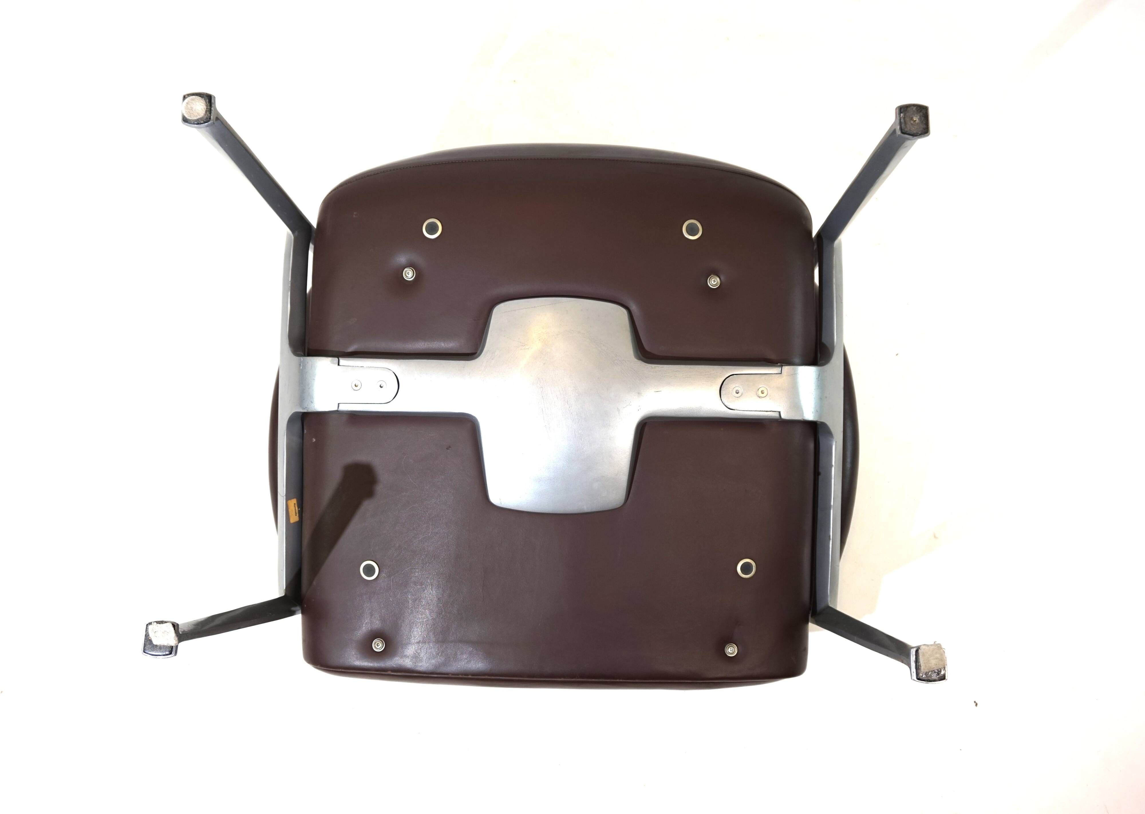 Röder Söhne leather lounge chair by Miller Borgsen