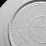 Onnaing ironstone dessert plate "Fleurs Jetées" brown