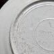 Onnaing ironstone dessert plate "Fleurs Jetées" brown