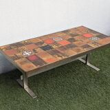 Vintage ceramic coffee table by Jean Gregorieff for Roche Bobois.