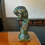 Salted stoneware sculpture, high fire, Louis Gustave Cambier & Roger Guérin, Bouffioulx ca 1925