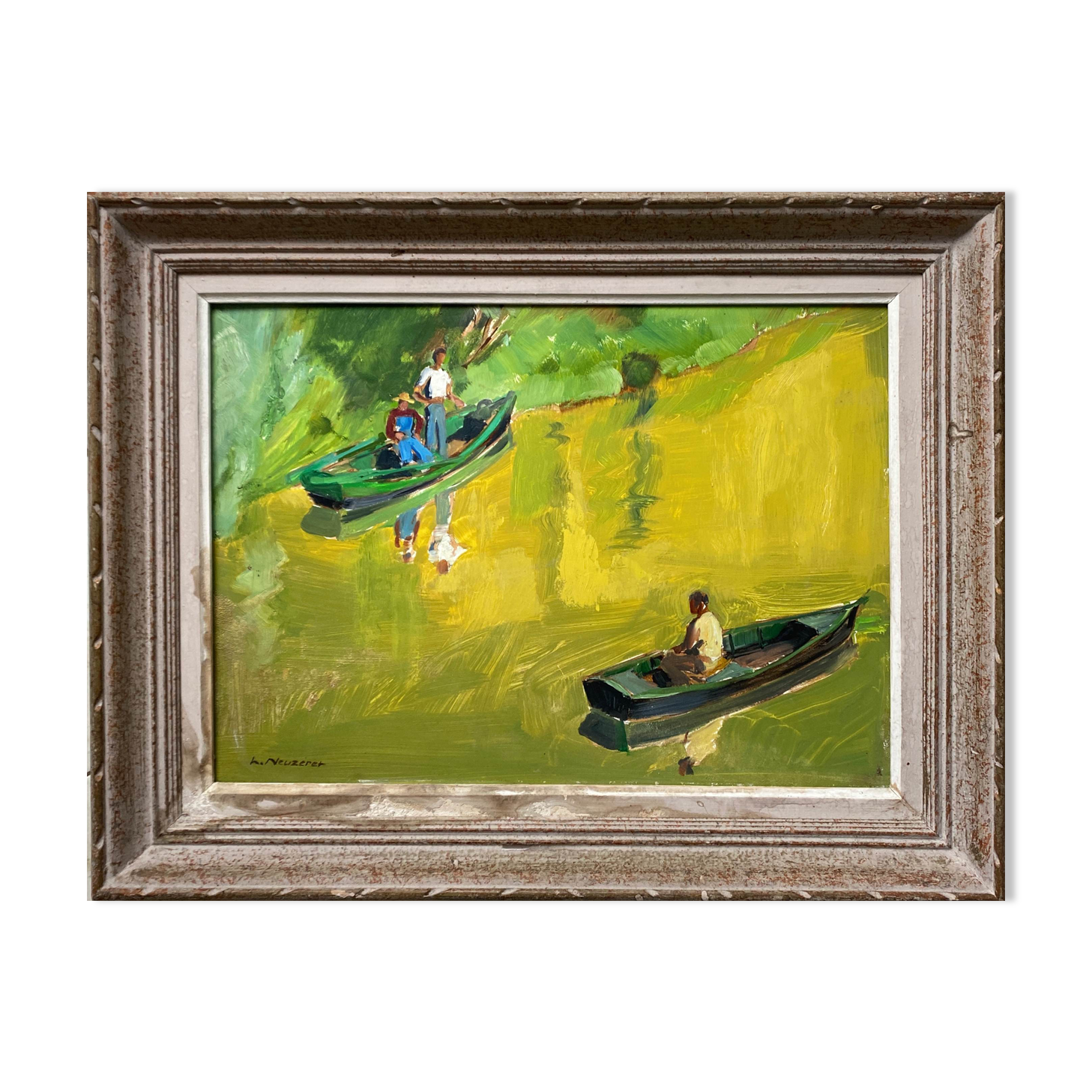 HSP painting "The Boats" by Henri Neuzeret (1898 - 1989)