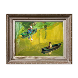 HSP painting "The Boats" by Henri Neuzeret (1898 - 1989)
