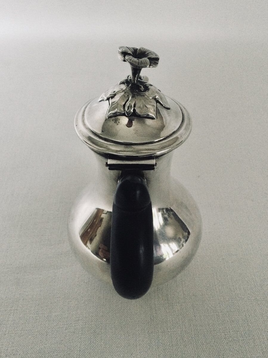 Small silver teapot