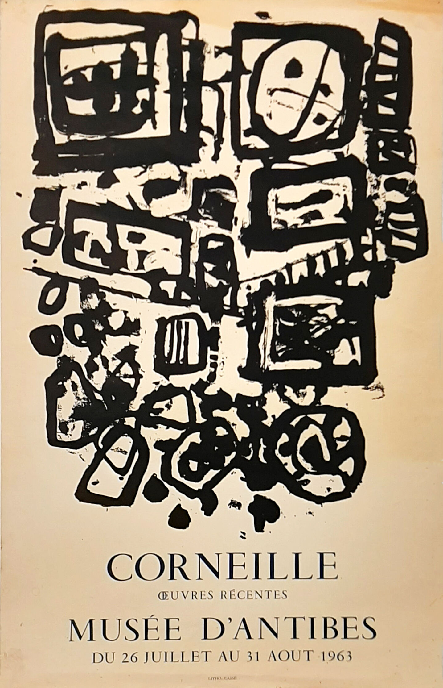Lithographic poster by Guillaume Corneille - 1963