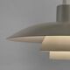 White pendant light PH 4/3 by Poul Henningsen for Louis Poulsen. Denmark 1980s