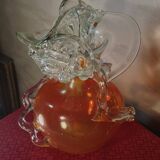 Murano glass vase, Venetian vase, hand blown glass vase