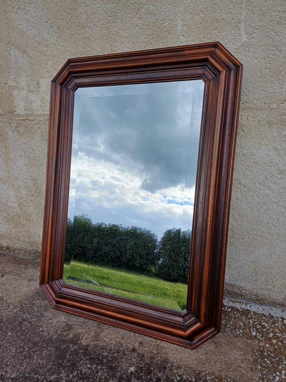 Wooden mirror
